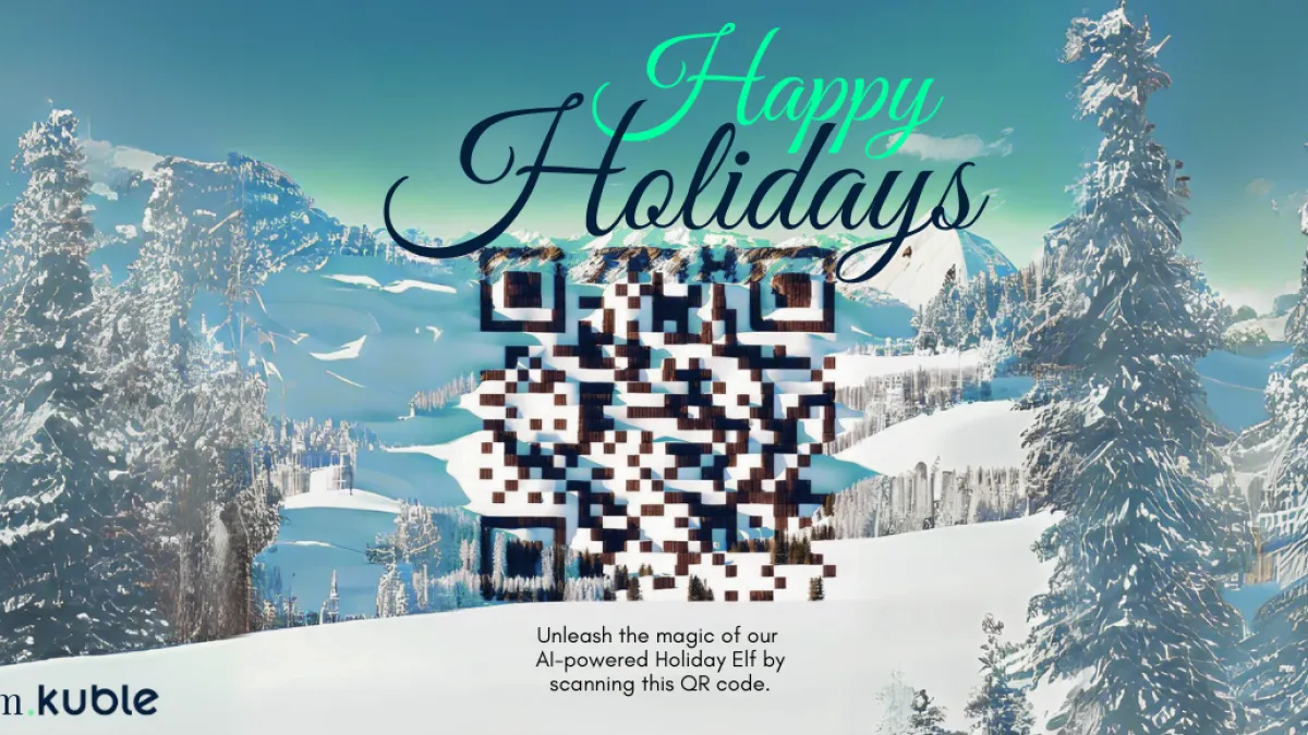 Happy Holidays from Kuble, Metaverse Academy & Our AI-Powered Lumen Elf